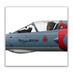 DASSAULT MIRAGE IIIE BR/F-103E, FAB 4910, 1ª ALADA - CINZA na internet