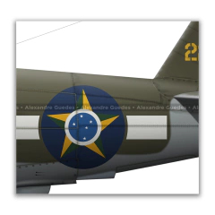 Poster P-47D Thunderbolt | A4 | O Herói do 1º GAVCA "Senta a Pua!" - Art In Profiles - Posters e Livros sobre Aviação