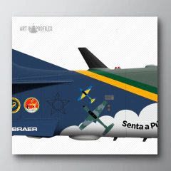 Poster A-29 Super Tucano | Pintura Histórica "20 Anos de Operação na FAB" - loja online