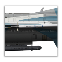 GENERAL DYNAMICS F-16C BLOCK 25 - USAF 85-0418 - Art In Profiles - Os melhores Posters de Aviação