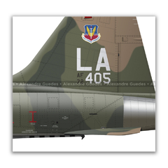 NORTHROP F-5E TIGER II, USAF, S/N 72-1405, 425th Sqd. 58th TFTW. - Art In Profiles - Os melhores Posters de Aviação