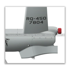 ELBIT HERMES 450 / RQ-450, FAB 7804, ESQUADRÃO HÓRUS - Art In Profiles - Os melhores Posters de Aviação