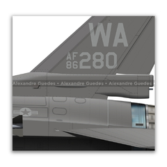 GENERAL DYNAMICS F-16C BLOCK 32 - USAF 86-0280 - Art In Profiles - Os melhores Posters de Aviação