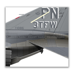 MCDONNELL DOUGLAS F-4E PHANTOM II, USAF, S/N 71-1086, 3rd TFW, 3rd TFS. - Art In Profiles - Os melhores Posters de Aviação