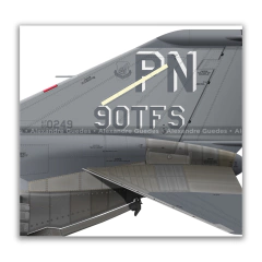 MCDONNELL DOUGLAS F-4G PHANTOM II, USAF, S/N 69-0249, 3rd TFS, 90th TFS. - Art In Profiles - Os melhores Posters de Aviação