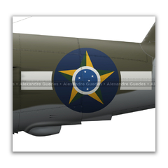 REPUBLIC P-47D-28-RE THUNDERBOLT, S/N 44-19666, B6, 1º GAVCA - Art In Profiles - Os melhores Posters de Aviação