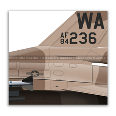 GENERAL DYNAMICS F-16C BLOCK 25 - USAF 84-1236 - Art In Profiles - Os melhores Posters de Aviação
