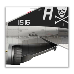 MCDONNELL DOUGLAS F-4B PHANTOM II, U.S.NAVY, BuNo 150419, VF-143 - (cópia) - Art In Profiles - Os melhores Posters de Aviação