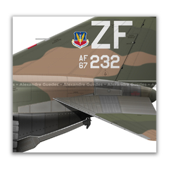 MCDONNELL DOUGLAS F-4E PHANTOM II, USAF, S/N 67-0232, 307th TFS. - Art In Profiles - Os melhores Posters de Aviação
