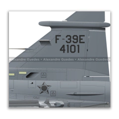SAAB F-39E Gripen, FAB 4101, 1º GDA - Art In Profiles - Os melhores Posters de Aviação