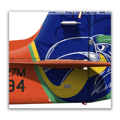 EMBRAER T-27 TUCANO, FAB 1394, AFA, 40 ANOS DO T-27 - Art In Profiles - Os melhores Posters de Aviação
