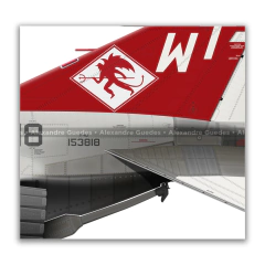 MCDONNELL DOUGLAS F-4J PHANTOM II, U.S MARINES, BuNo 153818, WT-7, VMFA-232. - Art In Profiles - Os melhores Posters de Aviação