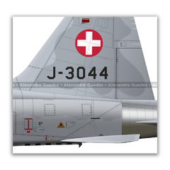 NORTHROP F-5N TIGER II, SWISS AIR FORCE, J-3044. - Art In Profiles - Os melhores Posters de Aviação