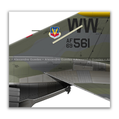 MCDONNELL DOUGLAS F-4G PHANTOM II, USAF, S/N 69-7561, 561st TFS, 37th TFW. - Art In Profiles - Os melhores Posters de Aviação