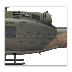 Bell 205 D/H Iroquois UH-1H, FAB 8674, 5º/8º GAV - Esquadrão Pantera - Art In Profiles - Os melhores Posters de Aviação