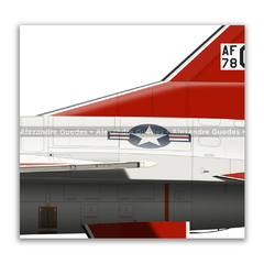 GENERAL DYNAMICS F-16B BLOCK 1 - USAF 78-0098 - Art In Profiles - Os melhores Posters de Aviação