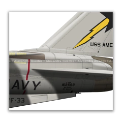 GRUMMAN F-14A TOMCAT, U.S. NAVY, BuNo 162698, AB-200, VF-33 STARFIGHTERS. - Art In Profiles - Os melhores Posters de Aviação