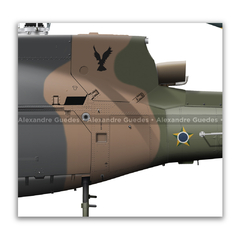 Helibrás HB-350B Esquilo / H-50, FAB 8771, 1º/11º GAV - Esquadrão Gavião - Art In Profiles - Os melhores Posters de Aviação