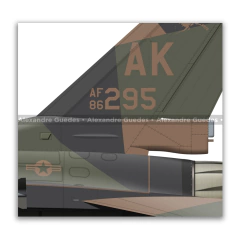 GENERAL DYNAMICS F-16C BLOCK 30 - USAF 86-0295 - Art In Profiles - Posters e Livros sobre Aviação