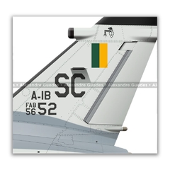 AMX INTERNACIONAL A-1B, FAB 5652, 1º/16º GAV - Art In Profiles - Os melhores Posters de Aviação