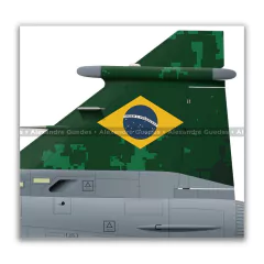SAAB F-39E GRIPEN, FAB 4101, 1º GDA - Art In Profiles - Os melhores Posters de Aviação