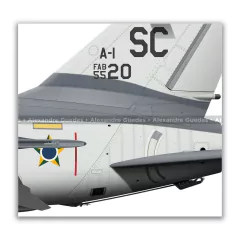 AMX INTERNACIONAL A-1, FAB 5520, 1º16º GAV - Art In Profiles - Os melhores Posters de Aviação