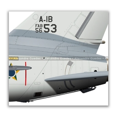 AMX INTERNACIONAL A-1B, FAB 5653, 1º/16º GAV - Art In Profiles - Os melhores Posters de Aviação