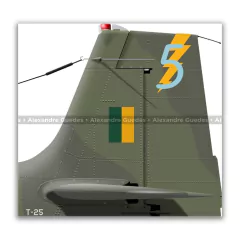 NEIVA T-25 UNIVERSAL, FAB 1930, 5º EMRA - Art In Profiles - Os melhores Posters de Aviação