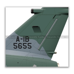 AMX INTERNACIONAL A-1B, FAB 5655, 3º/10º GAV - Art In Profiles - Os melhores Posters de Aviação