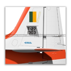 EMBRAER T-27 TUCANO, FAB 1303, AFA - Art In Profiles - Os melhores Posters de Aviação