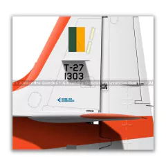 EMBRAER T-27 TUCANO, FAB 1303, AFA - Art In Profiles - Os melhores Posters de Aviação