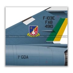 DASSAULT MIRAGE IIIE BR/F-103E, FAB 4910, 1ª ALADA - CINZA - Art In Profiles - Os melhores Posters de Aviação