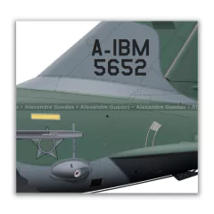 AMX INTERNACIONAL A-1BM, FAB 5652, 1º/16º GAV - Art In Profiles - Os melhores Posters de Aviação