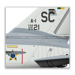 AMX INTERNACIONAL A-1, FAB 5521, 1º/16º GAV - Art In Profiles - Os melhores Posters de Aviação