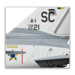 AMX INTERNACIONAL A-1, FAB 552, 1º16º GAV - Art In Profiles - Os melhores Posters de Aviação