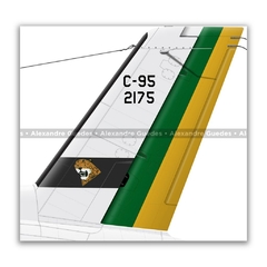 EMBRAER C-95 BANDEIRANTE, FAB 2175, 1º/15º GAV - Art In Profiles - Os melhores Posters de Aviação