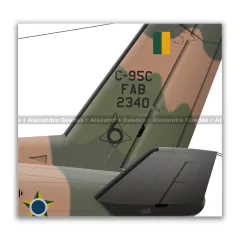 EMBRAER C-95C BANDEIRANTE, FAB 2340, 4º ETA - Art In Profiles - Os melhores Posters de Aviação