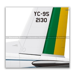 EMBRAER YC-95 BANDEIRANTE, FAB 2130, CTA - Art In Profiles - Os melhores Posters de Aviação