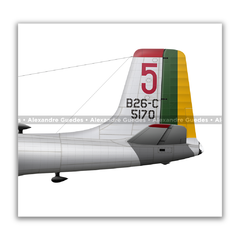 Douglas A-26C, FAB 5170, 5º GAV, BANT. - Art In Profiles - Os melhores Posters de Aviação