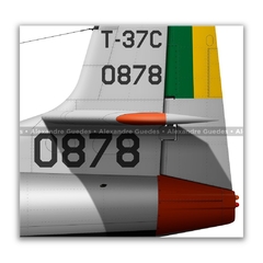 CESSNA T-37C, FAB 0878 - Art In Profiles - Os melhores Posters de Aviação