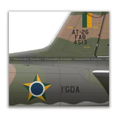 AERMACCHIEMBRAER, AT-26 XAVANTE, FAB 4496, º5º GAV - Art In Profiles - Os melhores Posters de Aviação