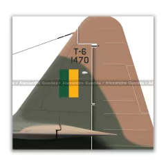 NORTH AMERICAN T-6, FAB 1470, ERA 21 - Art In Profiles - Os melhores Posters de Aviação