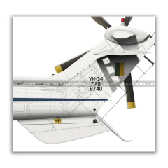 AEROSPATIALE VH-34 SUPER PUMA, FAB 8740, 3º/8º GAV - Art In Profiles - Os melhores Posters de Aviação