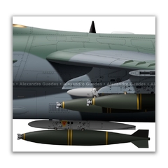 AMX INTERNACIONAL A-1A, FAB 5528, 1º/16º GAV - Art In Profiles - Os melhores Posters de Aviação
