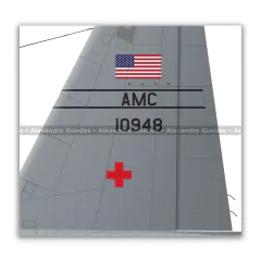 LOCKHEED HERCULES C-130E, USAF 64-10948 - Art In Profiles - Os melhores Posters de Aviação