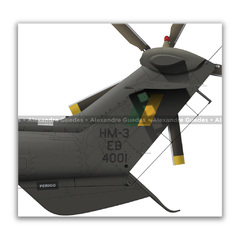 AEROSPATIALE HM-3 COUGAR, EB-4001, 2º BAVEX, 2º EHEG - Art In Profiles - Os melhores Posters de Aviação