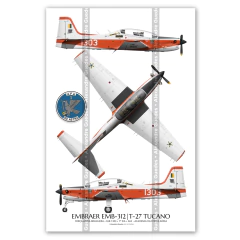 Embraer T-27 Tucano, FAB 1303, AFA - Primeira Pintura