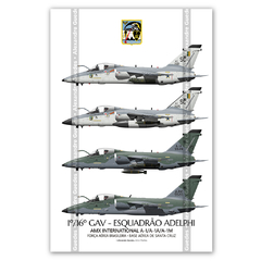 AERONAVES AMX INTERNATIONAL A-1 / A-1A / A-1M • 1/16 GAV - ESQUADRÃO ADELPHI • FAB