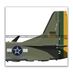 Embraer A-29B Super Tucano, Cuadros Conmemorativos de la FAB - Art In Profiles - Os melhores Posters de Aviação
