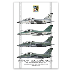 AVIONES INTERNACIONALES AMX A-1B / A-1BM • 1/16 GAV - ESCUADRÓN ADELPHI • FAB